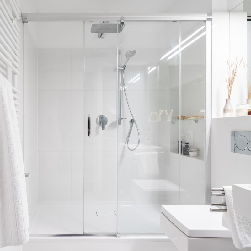 Rain Shower Head in a Modern Setting